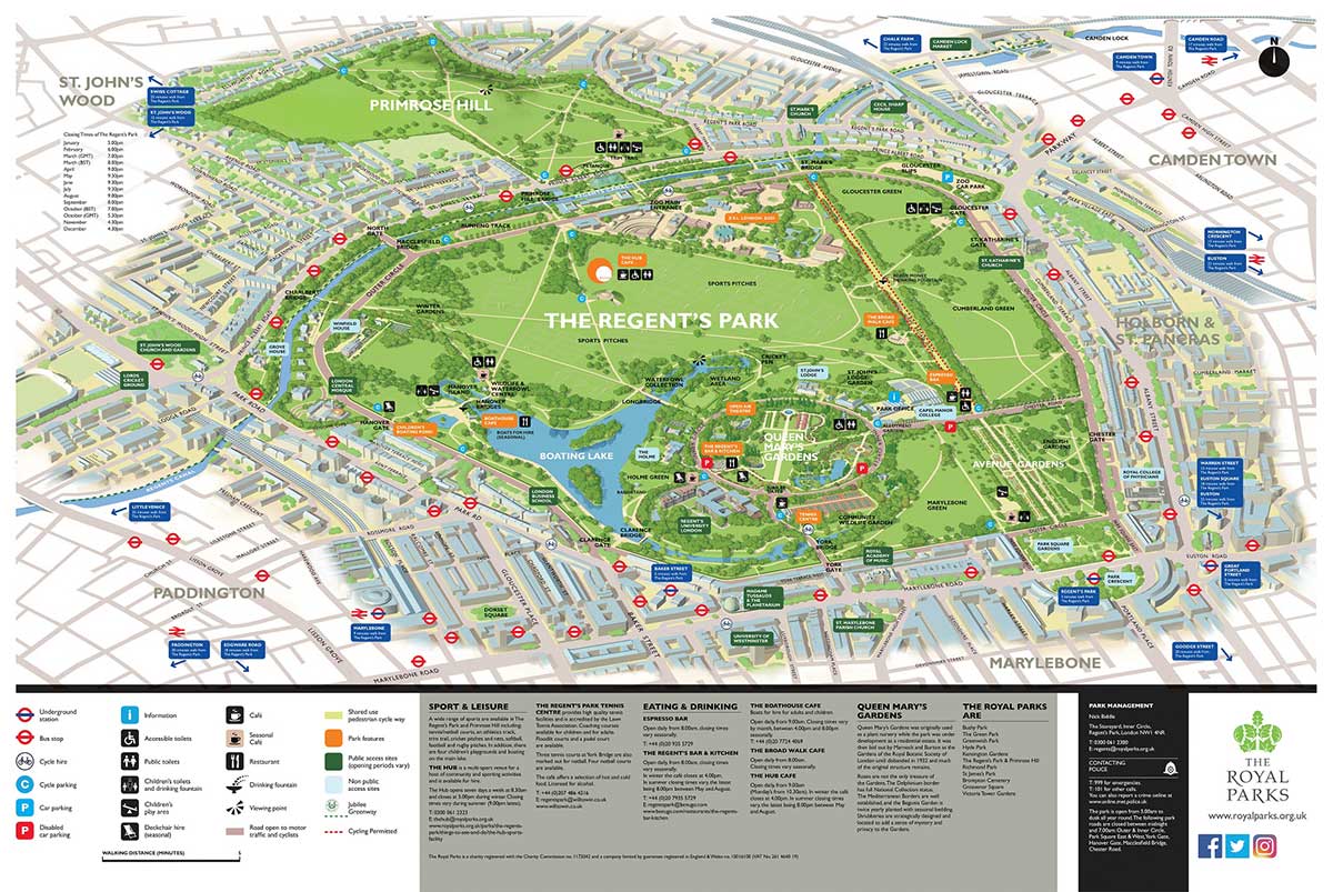 Regent's Park Map